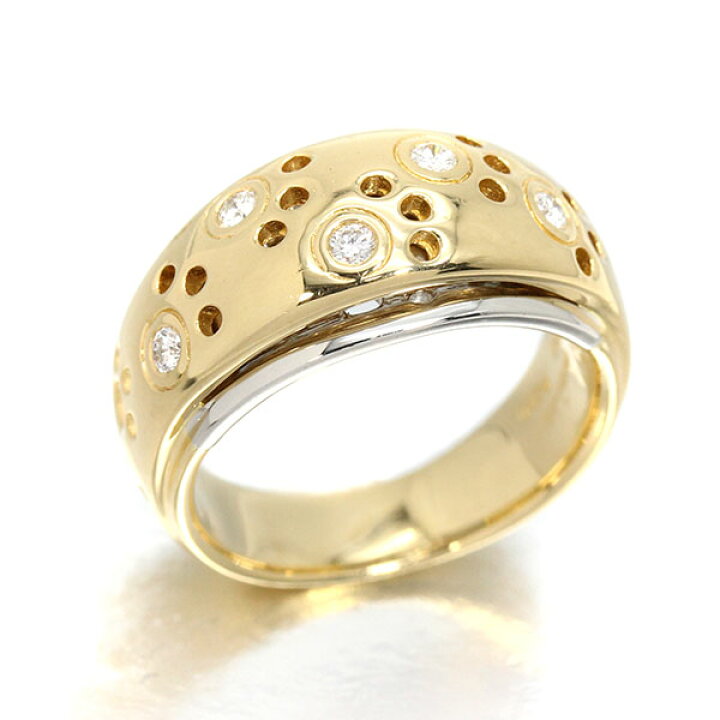 楽天市場】ルジアダ RUGIADA K18YG/プラチナ ダイヤモンド リング 10.5  