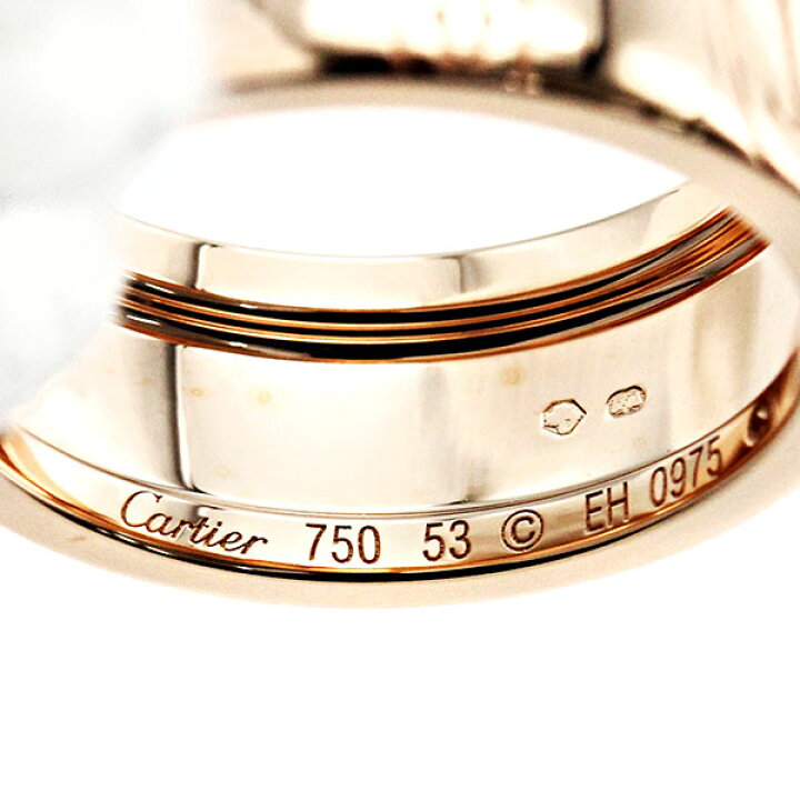 楽天市場】カルティエ Cartier K18PG ハッピーバースデー LM リング 