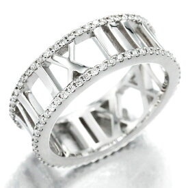 ティファニー TIFFANY&Co. K18WG オープン アトラス フルダイヤモンド リング 11号 ホワイトゴールド750 5.63g 指輪 ジュエリー アクセサリー ファッション おしゃれ レディース 女性 誕生日 プレゼント ブランド