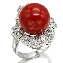 楽天市場】指輪 中古（種類（宝石）珊瑚）（指輪・リング｜レディース  