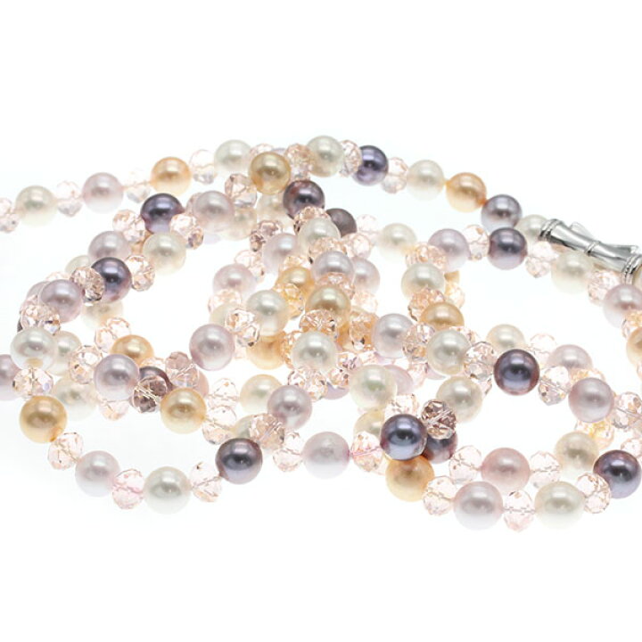 【二重巻き可】たさき　れディーす　ろング　ねッくれす　パーる　パープる 二重巻き可】たさき TASAKI れディーす ろング ねッくれす