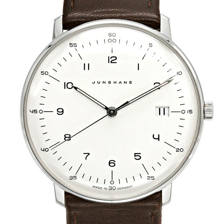 楽天市場】ユンハンス JUNGHANS マックス・ビル デイト 41/4461.04 
