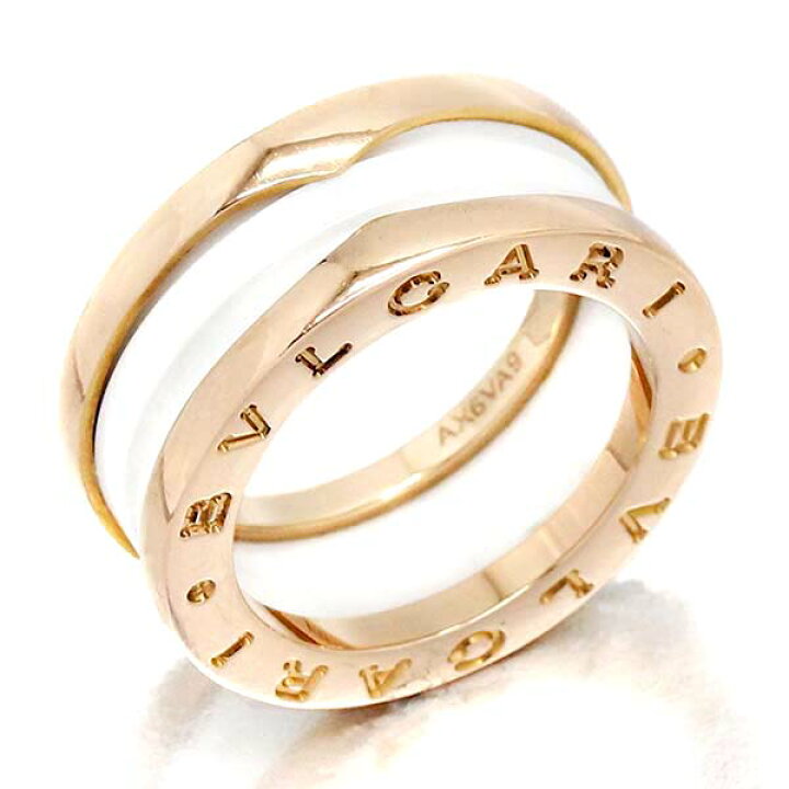 楽天市場】ブルガリ BVLGARI ビー・ゼロワン B-zero1 K18PG/ホワイト  