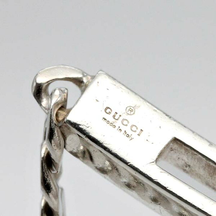楽天市場】グッチ GUCCI シルバー カットアウトG ブレスレット #17 