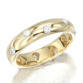 ティファニー TIFFANY&Co. ドッツ ダイヤモンド リング 9号 K18YG プラチナ Pt950 イエローゴールド750 5.09g 指輪 宝石 ジュエリー アクセサリー 女性 レディース ファッション おしゃれ 誕生日 バースデー 記念日 プレゼント ブランド