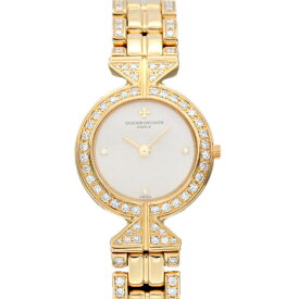 ヴァシュロン・コンスタンタン VACHERON CONSTANTIN ドレスウォッチ K18YG ダイヤモンド レディース腕時計 クォーツ イエローゴールド750 金無垢 64.5g ウォッチ watch 女性 バースデー 誕生日 プレゼント ブランド 宝石 高級 おしゃれ デート お出掛け