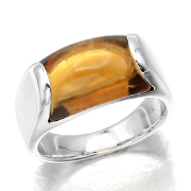 ブルガリ BVLGARI トロンケット シトリン リング 12号 K18WG ホワイトゴールド750 8.9g Ring 指輪 宝石 ジュエリー アクセサリー レディース 女性 ファッション おしゃれ 誕生日 バースデー プレゼント ブランド