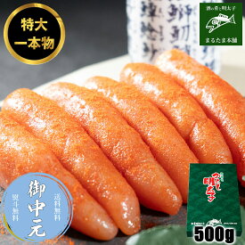 明太子 特大 無着色 からし明太子 500g 1本もの 辛子明太子 送料無料 ご飯のお供 おかず 贈り物 お中元 お歳暮 父の日 母の日 敬老の日 お取り寄せグルメ