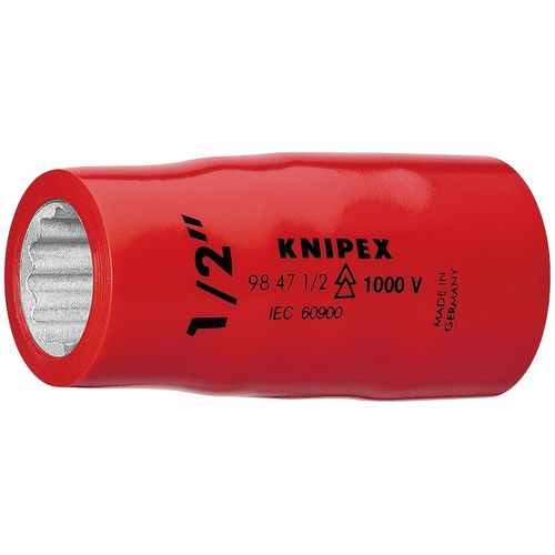 KNIPEX 9847-7/8 (1/2SQ) 絶縁ソケット 1000V(品番:9847-7/8)