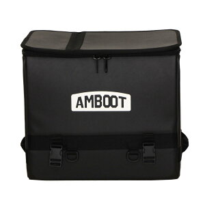 AMBOOT アンブート バイク リアボックス おしゃれ 30L 小型 カブ専用 レインカバー付き AB-RB01|小型 原付 簡単装着 トップケース ヘルメット収納|YAMAMARUTO 大久保製作所