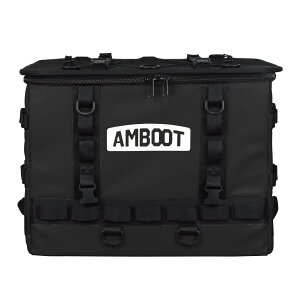 AMBOOT アンブート バイク リアボックス おしゃれ 45L 大容量 カブ専用 レインカバー付き AB-RBEX01|原付 簡単装着 トップケース ヘルメット収納|YAMAMARUTO 大久保製作所