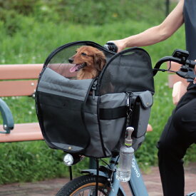 【ペットと一緒にお出かけ♪】ペットキャリー 自転車 前カゴ カゴカバー キャリーバッグ 公園 病院 おでかけ ペットカフェ ドッグラン サロン 超小型犬 6kg未満 チワワ ポメラニアン ミニチュア カニンヘン ダックスフント トイプードル 犬 マルト 大久保製作所