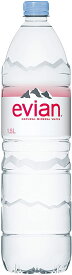 ミネラルウォーター 1.5L エビアン 1.5L×12本 (正規輸入品) 伊藤園 evian ペットボトル 水 ソフトドリンク ナチュラルミネラルウォーター 硬水 フランス産 飲料水 みず 1.5l 1.5リットル 箱買い ローリングストック 備蓄 大量 防災 キャンプ アウトドア 水分補給 熱中症対策