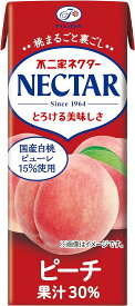 不二家 ネクター ピーチ 200ml×24本×3ケース 紙パック 伊藤園