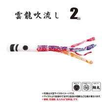 楽天市場】単品 吹き流し 追加 名入れ 2mの通販