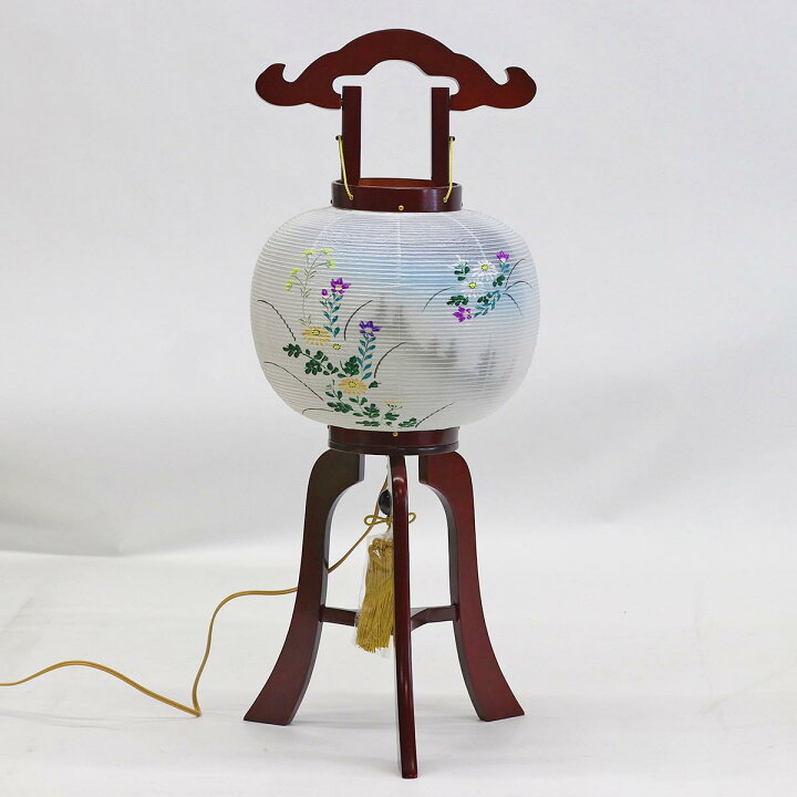 楽天市場】盆提灯 初盆 桜調 絹二重 絵入 岐阜提灯 盆ちょうちん 新盆 