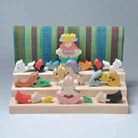 小黒三郎 組み木 五月人形 『 里山円武士三段飾り 』 GOUP-KK240小黒 三郎 組木 組み木の五月人形 こいのぼり 端午の節句 初節句 御出産 お誕生日などのお祝いにも人気です。