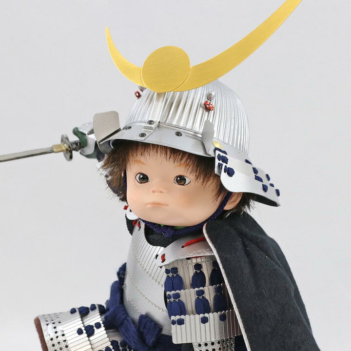 楽天市場】五月人形 壹三 子供大将 壹三作 もののふ童シリーズ 英雄 
