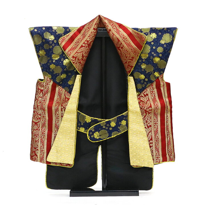 楽天市場】家紋入れ対応 子供大将 陣羽織 吉祥 唐草文様 青海波 金襴 