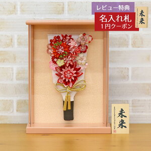 羽子板 初正月 額飾り つまみ細工 羽子板 赤 壁掛け 額飾り パールピンク塗り アクリルケース HGH-NO2A-H47 おしゃれ インテリア かわいい 初節句 女の子 お正月飾り ミニサイズ 小さい コンパク