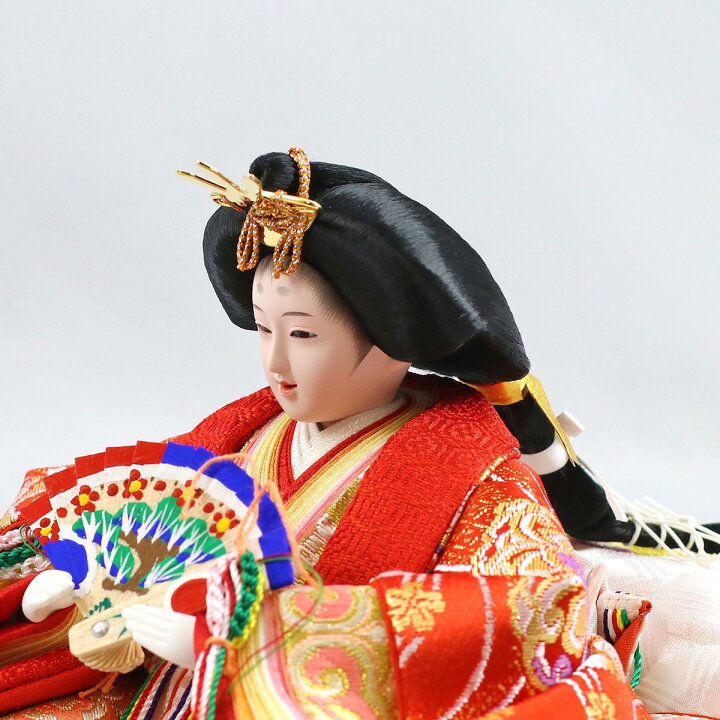 楽天市場】雛人形 コンパクト 三段収納飾り 芥子親王 柳官女 五人揃い 