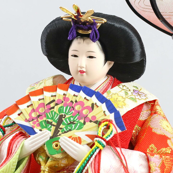 東京久月 雛人形アクリルケース入り親王飾り・間口約41×奥行約25