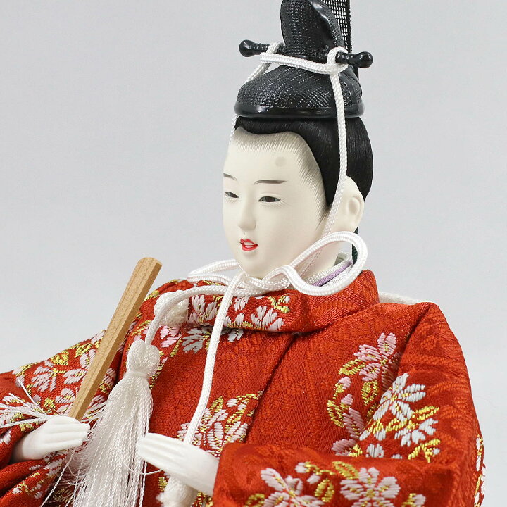 楽天市場】雛人形 コンパクト 収納飾り 久月 衣裳着 ワイン塗り 収納 