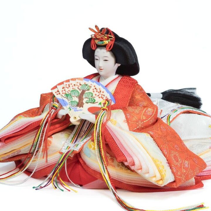 楽天市場】雛人形 コンパクト 収納飾り 小三五親王 白木調 木目 収納箱 