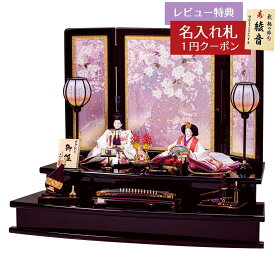 雛人形 二段飾り 田村芙紗彦作 桜祇園 京八番親王揃 押し花屏風 二段飾り 平安豊久 HNH-HJ-122おひなさま お雛様 ひな人形 かわいい おしゃれ インテリア モダン 雛 三段飾り 3段 [P10]
