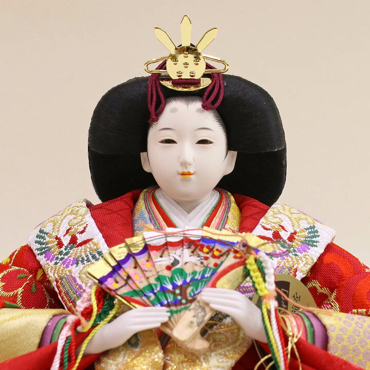 楽天市場】雛人形 コンパクト 三段収納飾り 久月作 平安三賢女 歌人付 