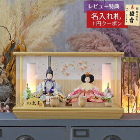 雛人形 コンパクト ケース飾り 久月 衣裳着 ケース入り 親王飾り 小芥子親王 アクリルケース飾り 久月 HNQ-67606おひなさま お雛様 ひな人形 かわいい おしゃれ インテリア モダン 雛 ケース飾り ケース 小さい ミニ