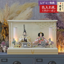 雛人形 コンパクト ケース飾り 久月 衣裳着 ケース入り 親王飾り 芥子親王 アクリルケース飾り 久月 HNQ-69101おひなさま お雛様 ひな人形 かわいい おしゃれ インテリア モダン 雛 ケース飾り ケース