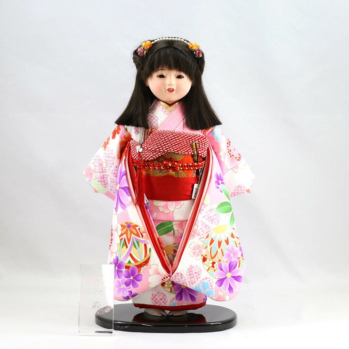 楽天市場 市松人形 松寿作 京友禅 Icmy Rf 47gおひなさま お雛様 ひな人形 かわいい おしゃれ インテリア 人形の丸富