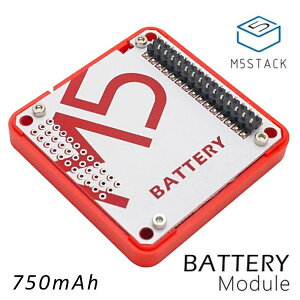M5Stack M5Stack�p�o�b�e���[���W���[���yM5STACK-BATTERY�z[�G���t�@�C�u�X�^�b�N �}�C�R�� IoT ���W���[�� �d�q�H�� ���R�H�� �ċx��]