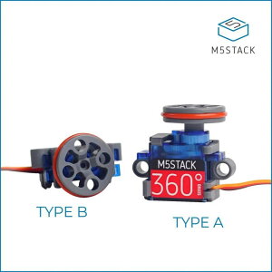 M5Stack Servo Kit 360°�yM5STACK-A076-C�z[�G���t�@�C�u�X�^�b�N �}�C�R�� IoT ���W���[�� �d�q�H�� ���R�H��]