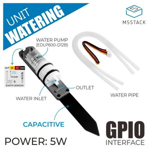 M5Stack Unit Watering(��������Z���T�[�t�������|���v���j�b�g)�yM5STACK-U101�z[�G���t�@�C�u�X�^�b�N �}�C�R�� IoT ���W���[�� �d�q�H�� ���R�H��]