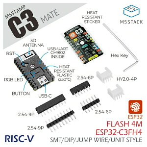 M5Stack M5Stamp C3 Mate�yM5STACK-K056�z[�G���t�@�C�u�X�^�b�N �}�C�R�� IoT ���W���[�� �d�q�H�� ���R�H��]