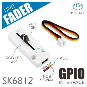 M5Stack M5Stack�pB10K�|�e���V�����[�^�t���t�F�[�_�[���j�b�g(SK6812)�yM5STACK-U123�z[�G���t�@�C�u�X�^�b�N �}�C�R�� IoT ���W���[�� �d�q�H�� ���R�H�� �ċx��]