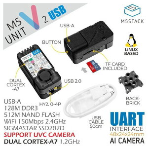 M5Stack M5Stack UnitV2 USB(JȂ)yM5STACK-U078-USBz[Gt@CuX^bN }CR IoT W[ dqH RH ċx]
