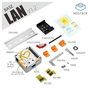 M5Stack M5Stack�pW5500����LAN���W���[���yM5STACK-K012-B-V12�z[�G���t�@�C�u�X�^�b�N �}�C�R�� IoT ���W���[�� �d�q�H�� ���R�H�� �ċx��]