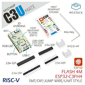 M5Stack M5Stamp C3U Mate�yM5STACK-K122�z[�G���t�@�C�u�X�^�b�N �}�C�R�� IoT ���W���[�� �d�q�H�� ���R�H��]
