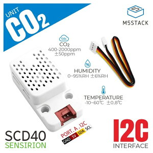M5Stack M5Stack�pCO2���j�b�g(�����x�Z���T�t��)�yM5STACK-U103�z[�G���t�@�C�u�X�^�b�N �}�C�R�� IoT ���W���[�� �d�q�H�� ���R�H�� �ċx��]