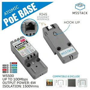M5Stack ATOMIC W5500PoEx[XyM5STACK-A091z[Gt@CuX^bN }CR IoT W[ dqH RH]