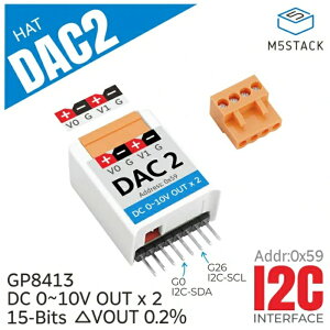 M5Stack M5StickC DAC2 HatyM5STACK-U068-Bz[Gt@CuX^bN Gt@CuXeBbN }CR IoT W[ dqH RH GP8413]