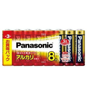 panasonic アルカリ乾電池単三形 8本パック 【LR6XJ/8SW】