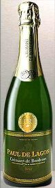 シャンパン製法 金賞受賞 本格クレマン・ド・ボルドー　ポール・ド・ラゴンNV 白 750ml (フランス スパークリング・ワイン)