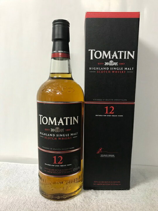 楽天市場】希少品 旧正規品 オールドボトル。 TOMATIN トマーティン12 