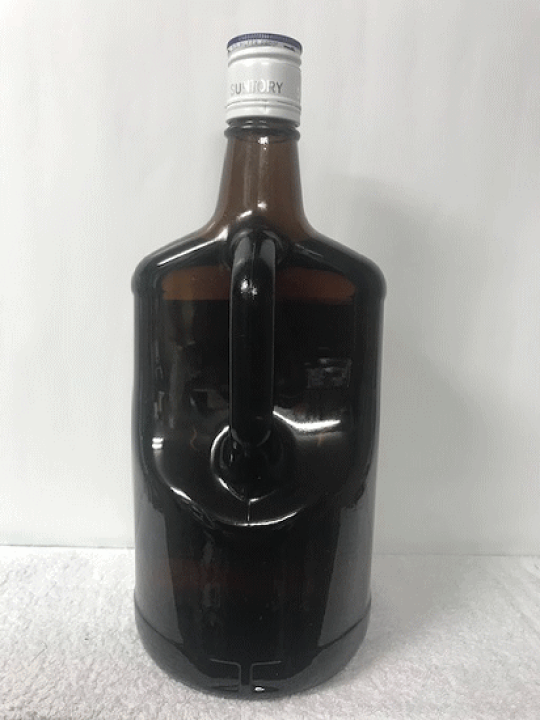 サントリーウイスキー 取っ手付き ガラス ボトル 角瓶 1920ml 終