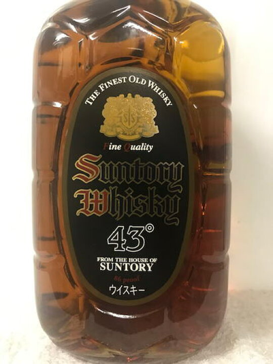 楽天市場】(希少・終売品) サントリー 黒角瓶 43度 1920ml : ECHIGOYA