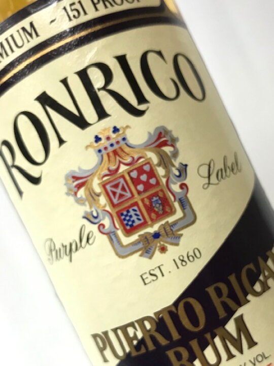 楽天市場】 (希少品・古酒・オールドラベルレア)RONRICO 151 RUM